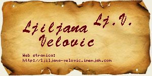 Ljiljana Velović vizit kartica